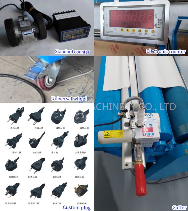 Textile Counter Machine Automatic Fabric Roller Inspection Measuring Textile Fabric Re Rolling ...