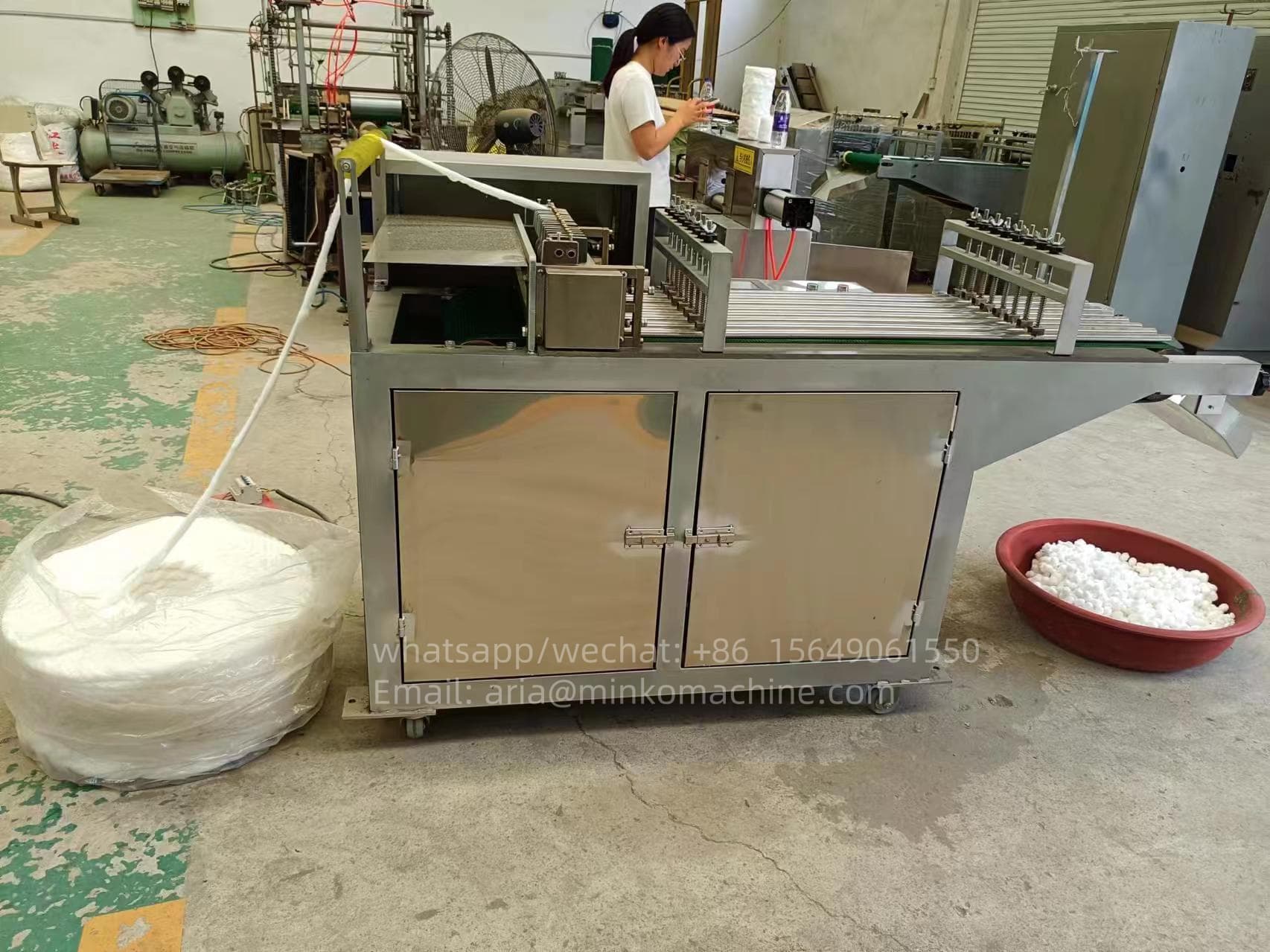 Cotton Thread Ball Making Machines 100% Natural Automatic Cotton Ball ...